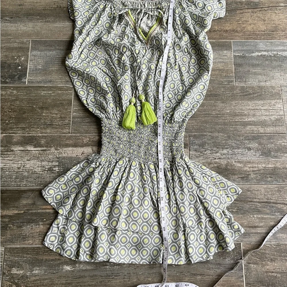 Stylish Gray Patterned Dress - Picture 4 of 8